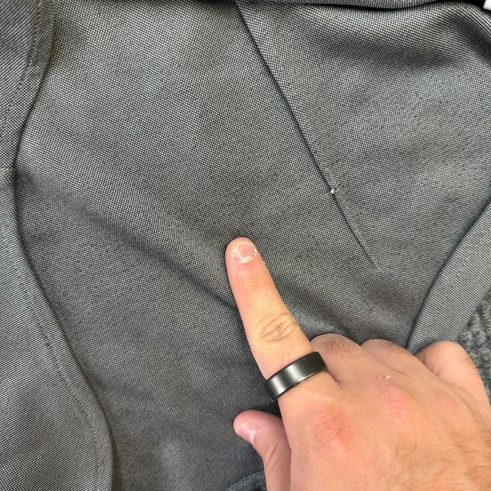 Ministry of Supply Apollo Shirt Mens Medium Slim Gray Performance Dress Commute - Picture 6 of 10